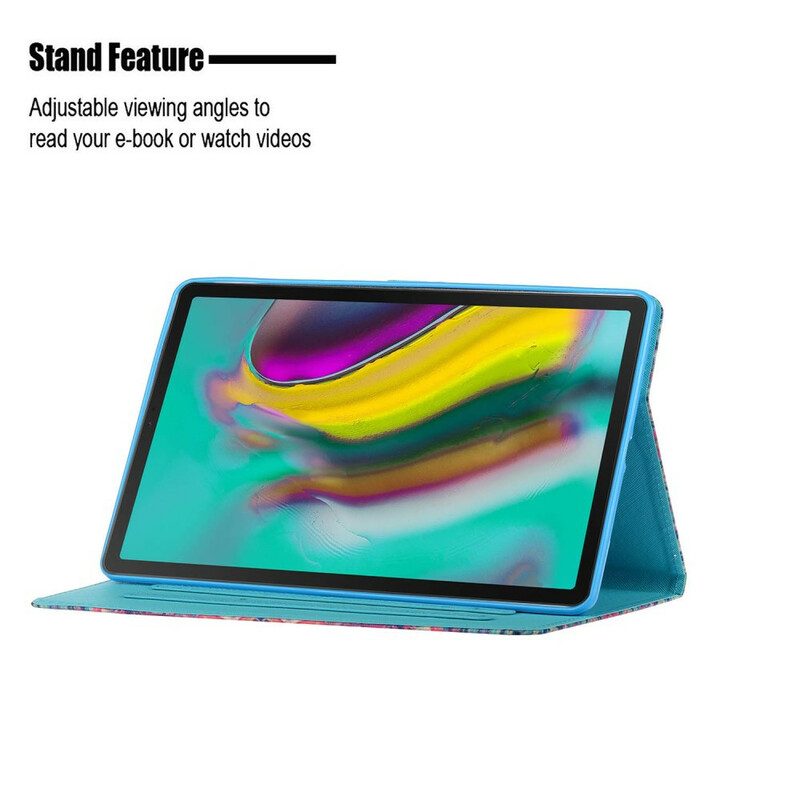 Folio-fodral För Samsung Galaxy Tab S5e Mandala Art Series