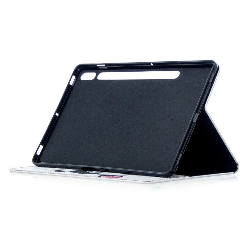 Folio-fodral För Samsung Galaxy Tab S7 / Tab S8 Pandanöje