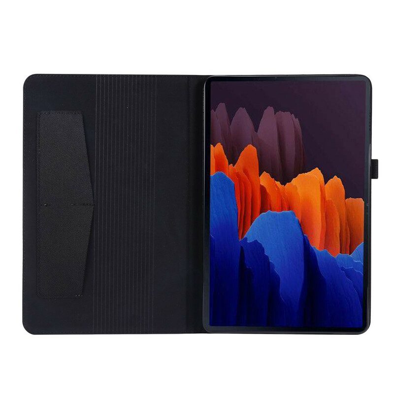 Folio-fodral För Samsung Galaxy Tab S7 / Tab S8 Premiumduk