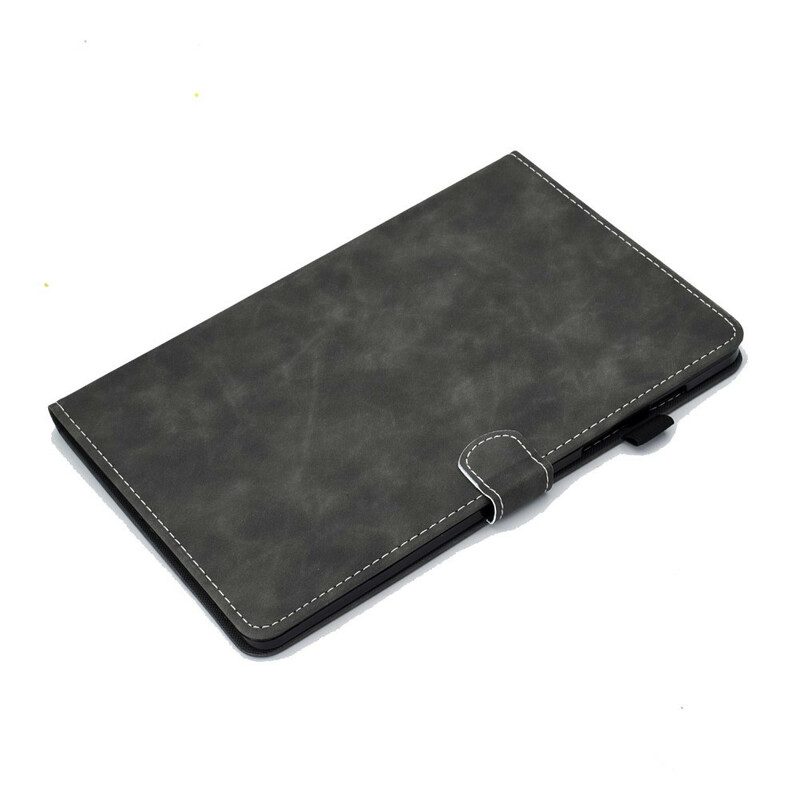 Folio-fodral För Samsung Galaxy Tab S7 / Tab S8 Vintage Design Lädereffekt