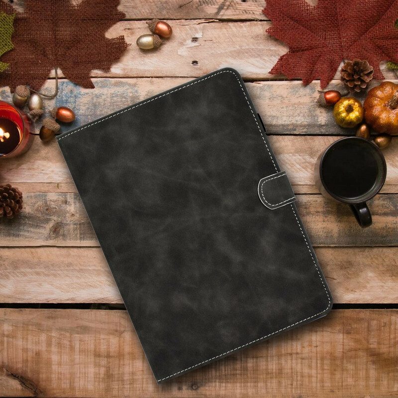 Folio-fodral För Samsung Galaxy Tab S7 / Tab S8 Vintage Design Lädereffekt