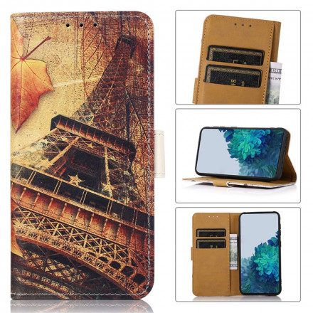 Folio-fodral För Samsung Galaxy XCover 5 Eiffeltornet På Hösten
