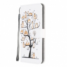 Folio-fodral För Samsung Galaxy XCover 5 Med Kedjar Funky Cats With Strap