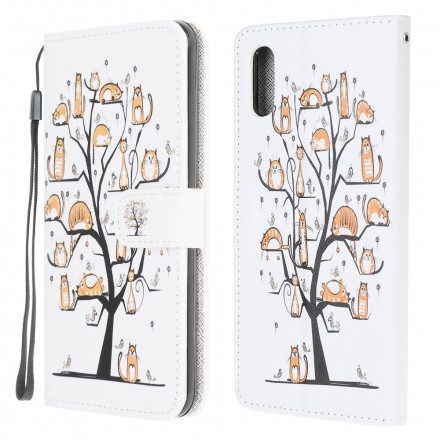 Folio-fodral För Samsung Galaxy XCover 5 Med Kedjar Funky Cats With Strap