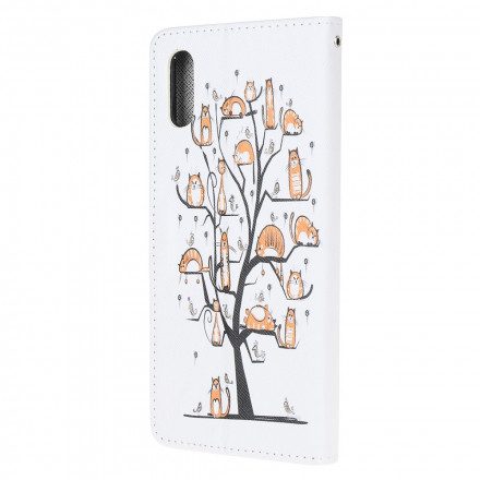 Folio-fodral För Samsung Galaxy XCover 5 Med Kedjar Funky Cats With Strap