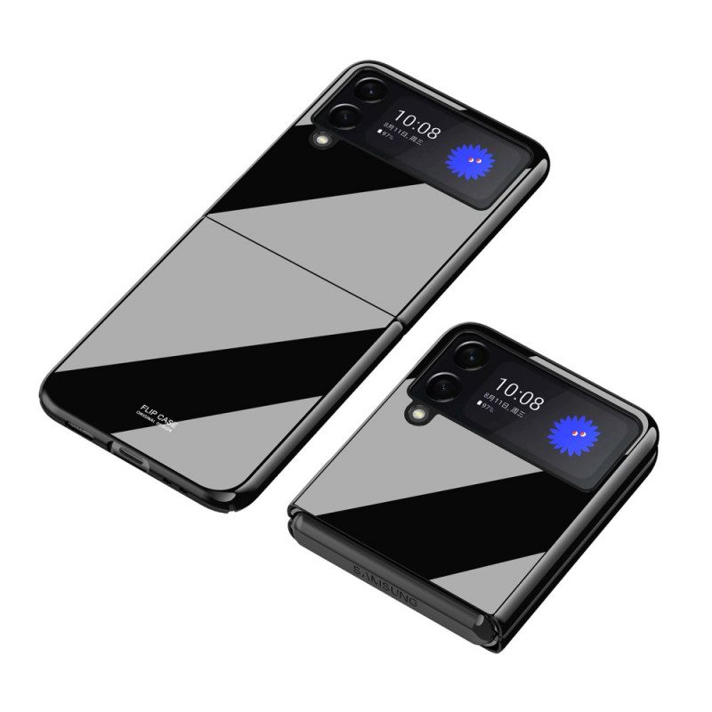 Folio-fodral Mobilskal För Samsung Galaxy Z Flip 3 5G Läderfodral Glänsande