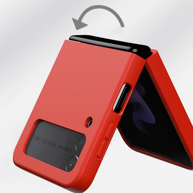 Folio-fodral Mobilskal För Samsung Galaxy Z Flip 3 5G Läderfodral Mate Med Ring-support