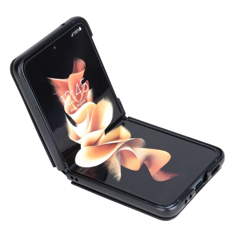 Folio-fodral Mobilskal För Samsung Galaxy Z Flip 4 Läderfodral Läder Och Stöd Nillkin