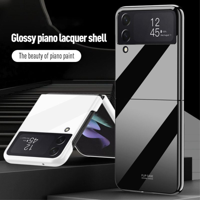 Folio-fodral Mobilskal För Samsung Galaxy Z Flip 4 Läderfodral Spegel