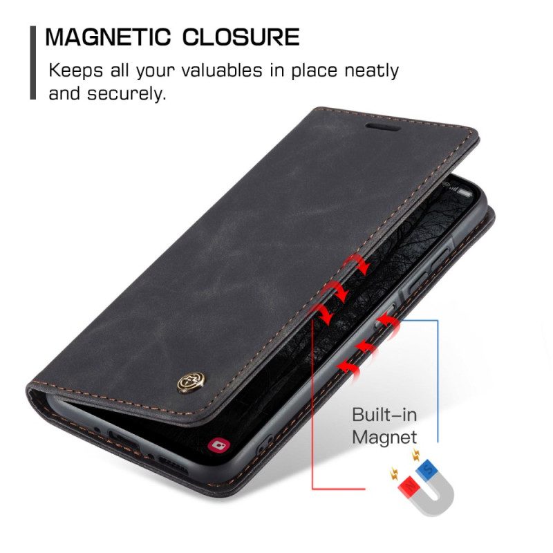 Folio-fodral Samsung Galaxy A17 4g / 5g Caseme Med Mockaeffekt