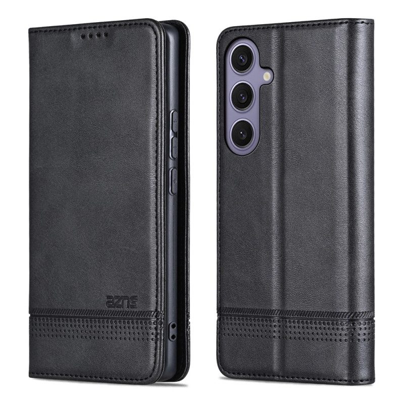 Folio-fodral Samsung Galaxy A17 4g / 5g Telefonfodral Azns Lädereffekt