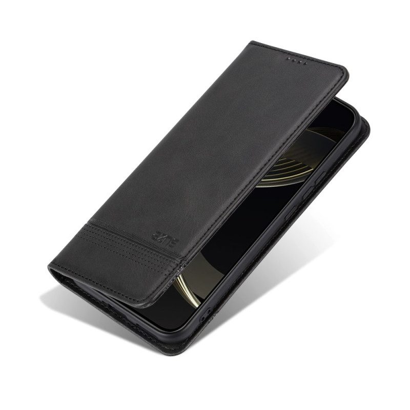 Folio-fodral Samsung Galaxy A17 4g / 5g Telefonfodral Azns Lädereffekt