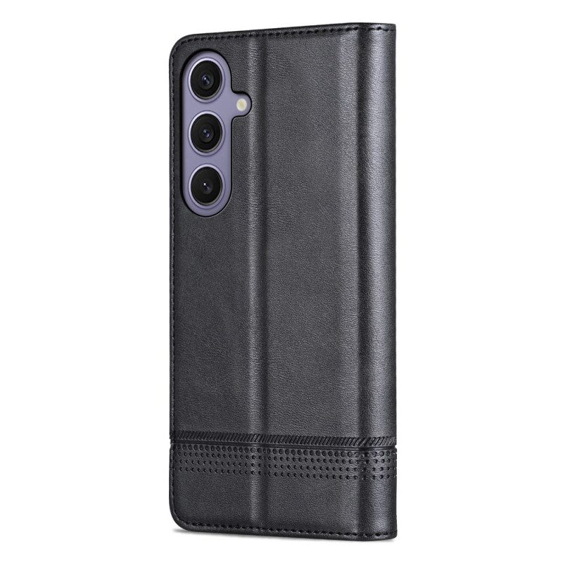 Folio-fodral Samsung Galaxy A17 4g / 5g Telefonfodral Azns Lädereffekt