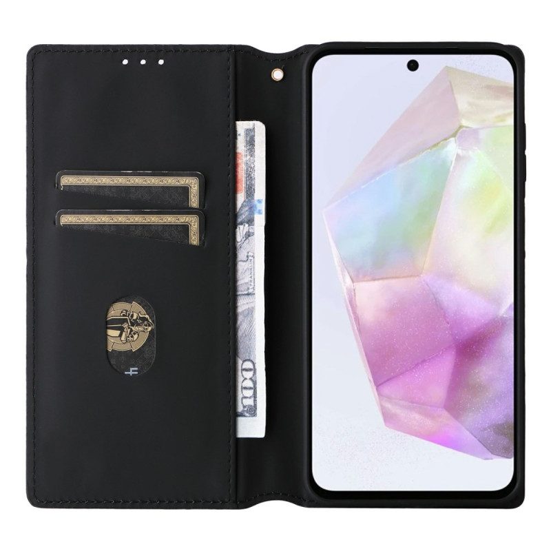 Folio-fodral Samsung Galaxy A17 4g / 5g Telefonfodral Glansig
