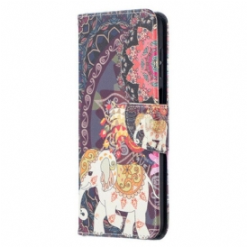Folio-fodral Samsung Galaxy M12 / A12 Indisk Elefant