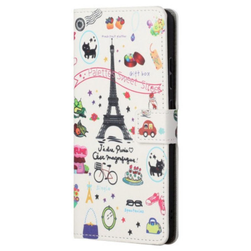 Folio-fodral Samsung Galaxy S23 5G Jag Älskar Paris