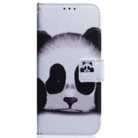 Folio-fodral Samsung Galaxy S23 Ultra 5G Med Kedjar Min Lanyard Panda