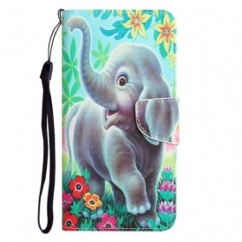 Folio-fodral Samsung Galaxy S23 Ultra 5G Med Kedjar Thong Elephant