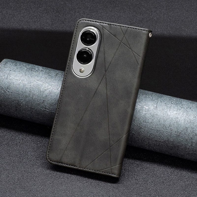 Folio-fodral Samsung Galaxy S25 5g Edge Geometriskt Mönster