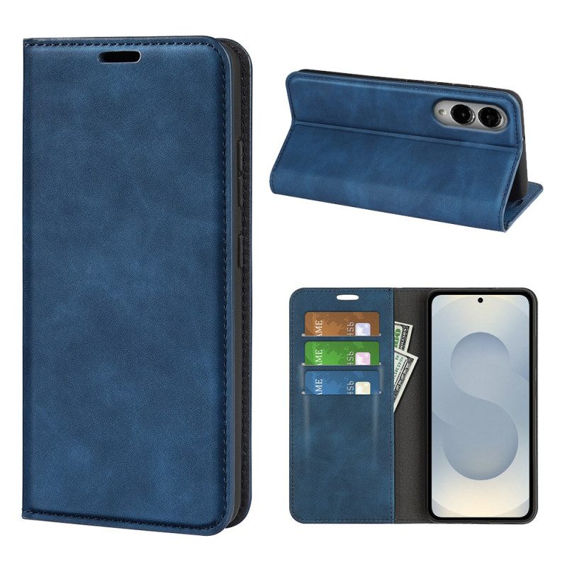Folio-fodral Samsung Galaxy S25 5g Edge Lädermodell