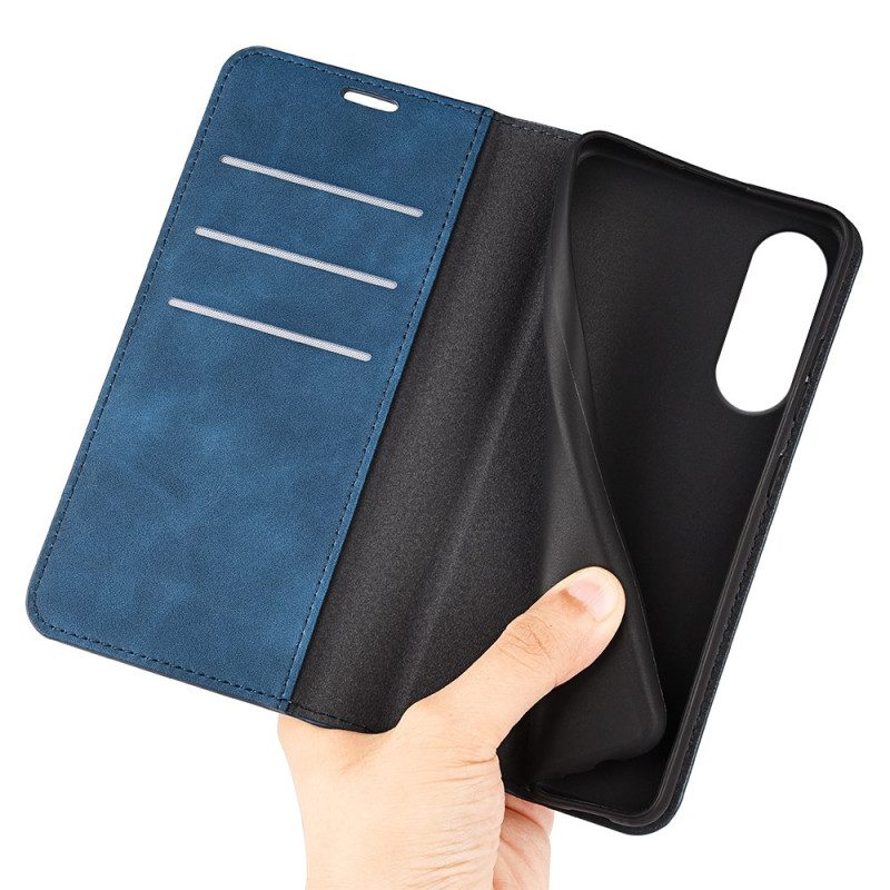 Folio-fodral Samsung Galaxy S25 5g Edge Lädermodell