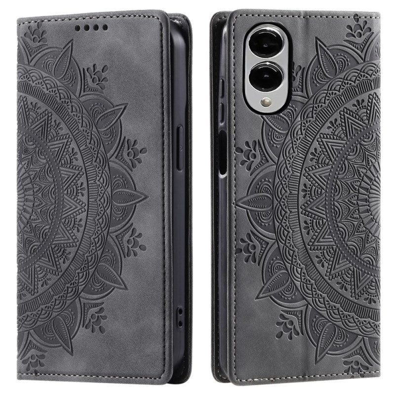 Folio-fodral Samsung Galaxy S25 5g Edge Mandala Mockaeffekt