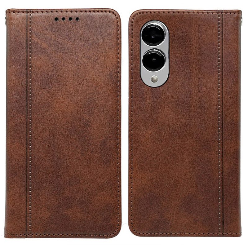 Folio-fodral Samsung Galaxy S25 5g Edge Premium Vintage