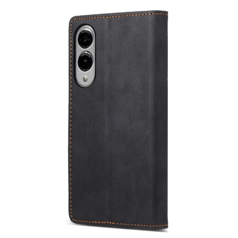 Folio-fodral Samsung Galaxy S25 5g Edge Rfid-blockerande Konstläder