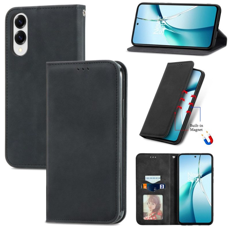 Folio-fodral Samsung Galaxy S25 5g Edge Telefonfodral Korthållare Och Magnetisk Stängning