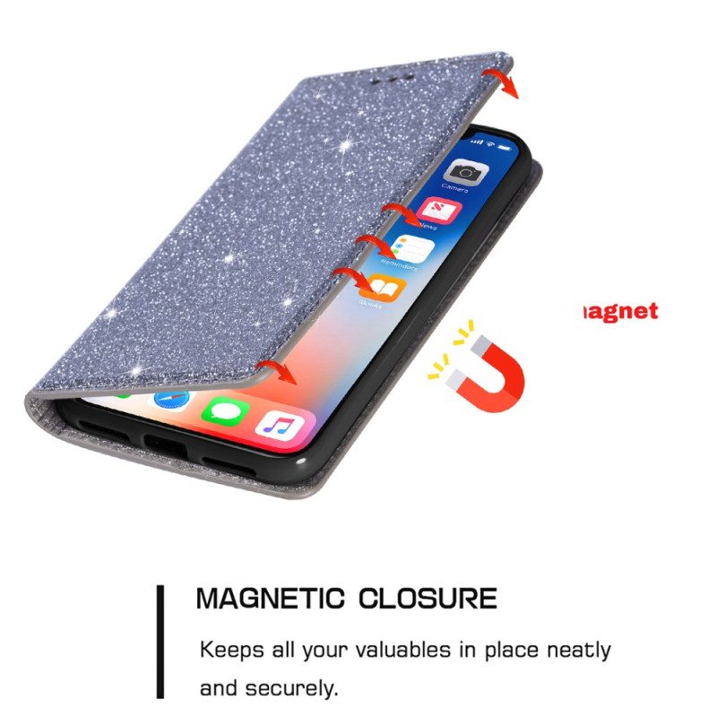 Folio-fodral Samsung Galaxy S25 5g Edge Telefonfodral Paljetter