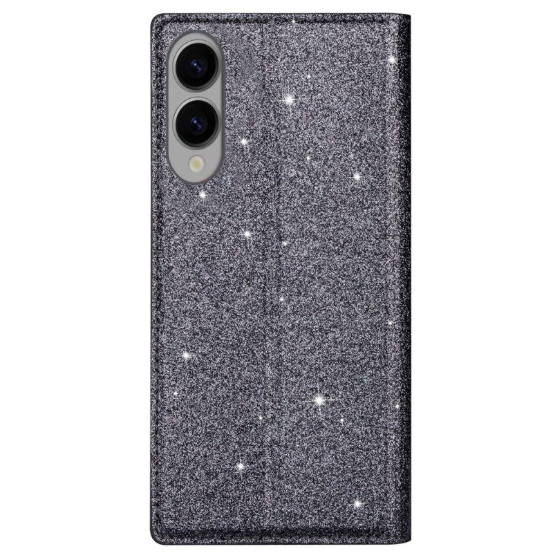 Folio-fodral Samsung Galaxy S25 5g Edge Telefonfodral Paljetter