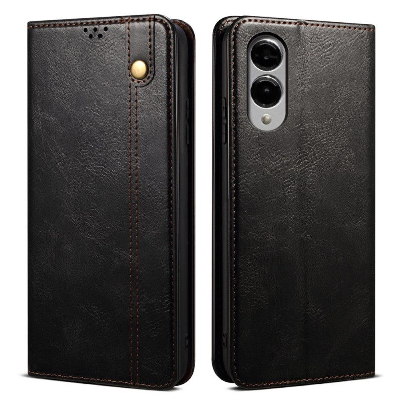 Folio-fodral Samsung Galaxy S25 5g Edge Vaxat Konstläder