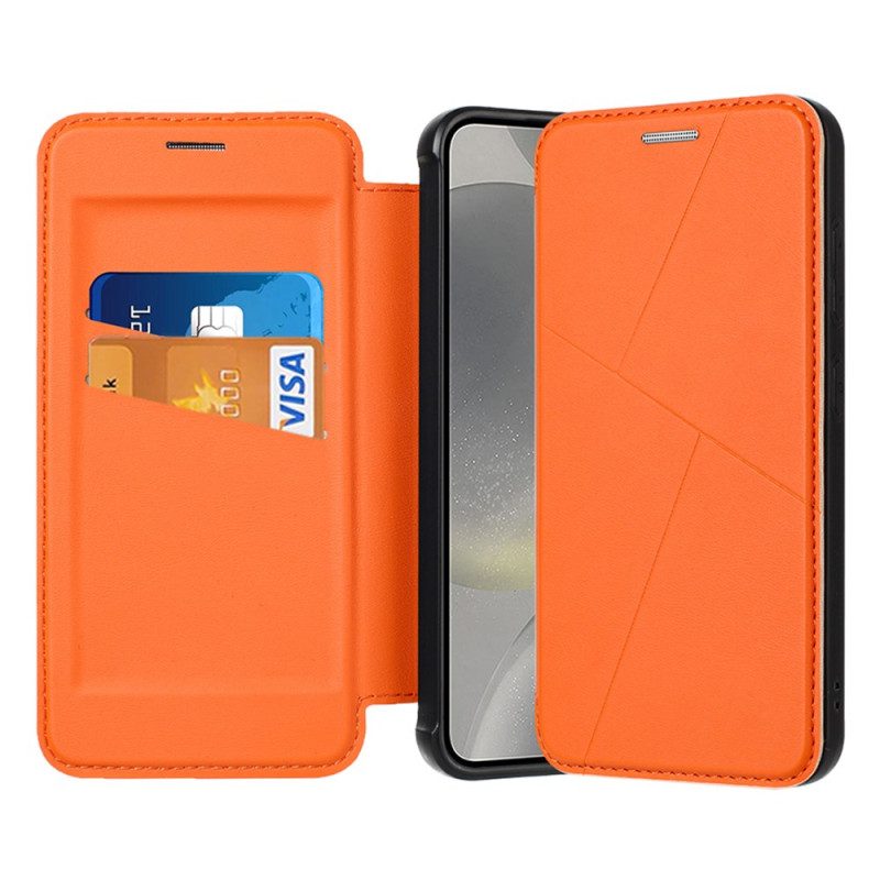 Folio-fodral Samsung Galaxy S25 5g Magnetlås Och Kortfack