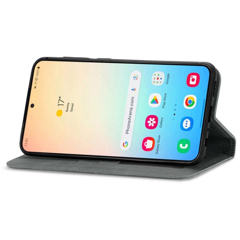 Folio-fodral Samsung Galaxy S25 5g Mockaeffekt