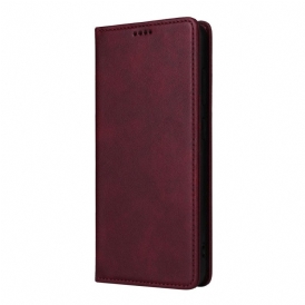 Folio-fodral Samsung Galaxy S25 Fe Lädereffekt