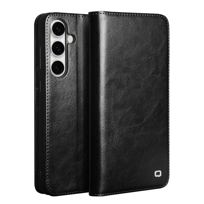 Folio-fodral Samsung Galaxy S25 Fe Telefonfodral Qialino Läder