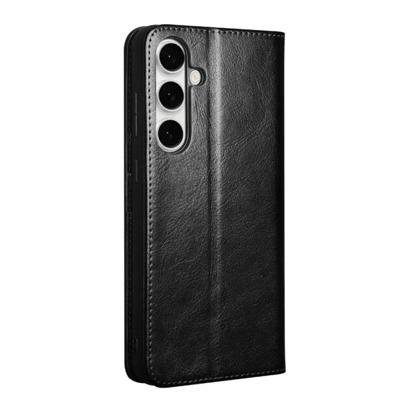 Folio-fodral Samsung Galaxy S25 Fe Telefonfodral Qialino Läder