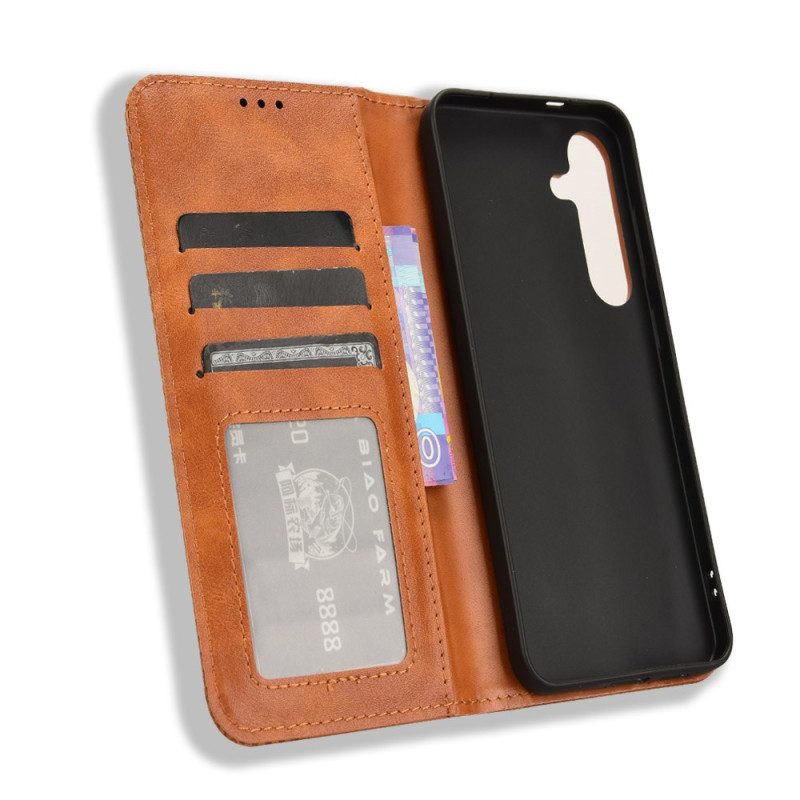 Folio-fodral Samsung Galaxy S25 Fe Telefonfodral Vintagekant