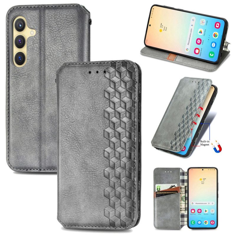 Folio-fodral Samsung Galaxy S25 Plus 5g Fris I Mockaeffekt