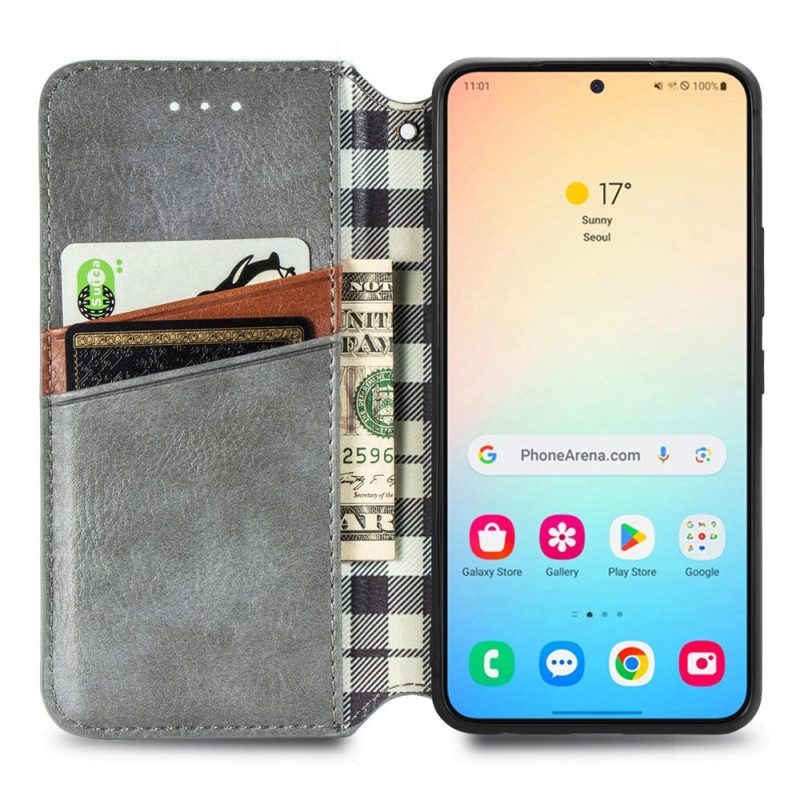 Folio-fodral Samsung Galaxy S25 Plus 5g Fris I Mockaeffekt