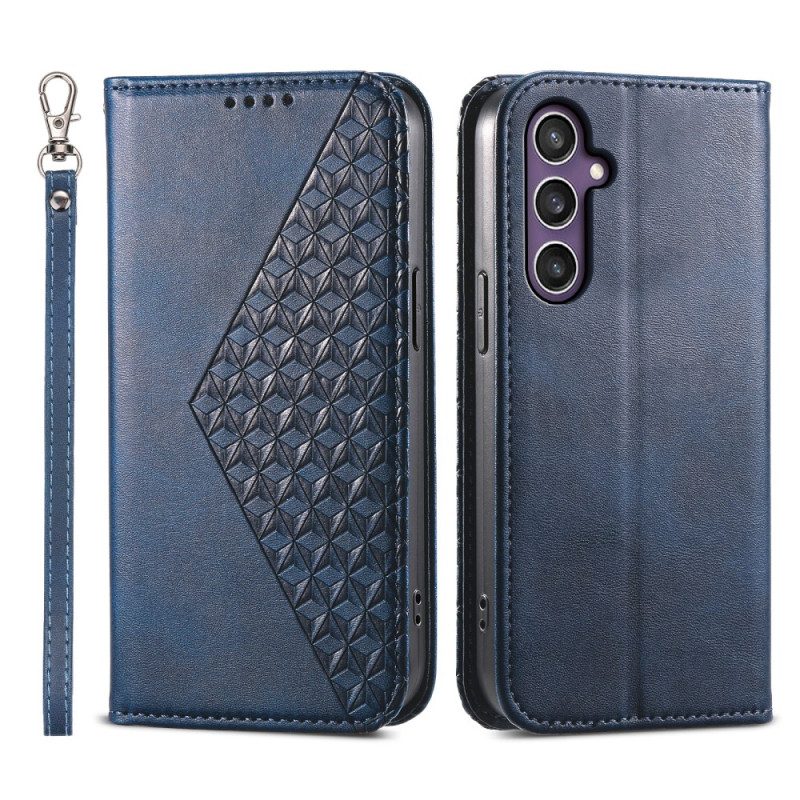 Folio-fodral Samsung Galaxy S25 Plus 5g Kalvskinnsstruktur