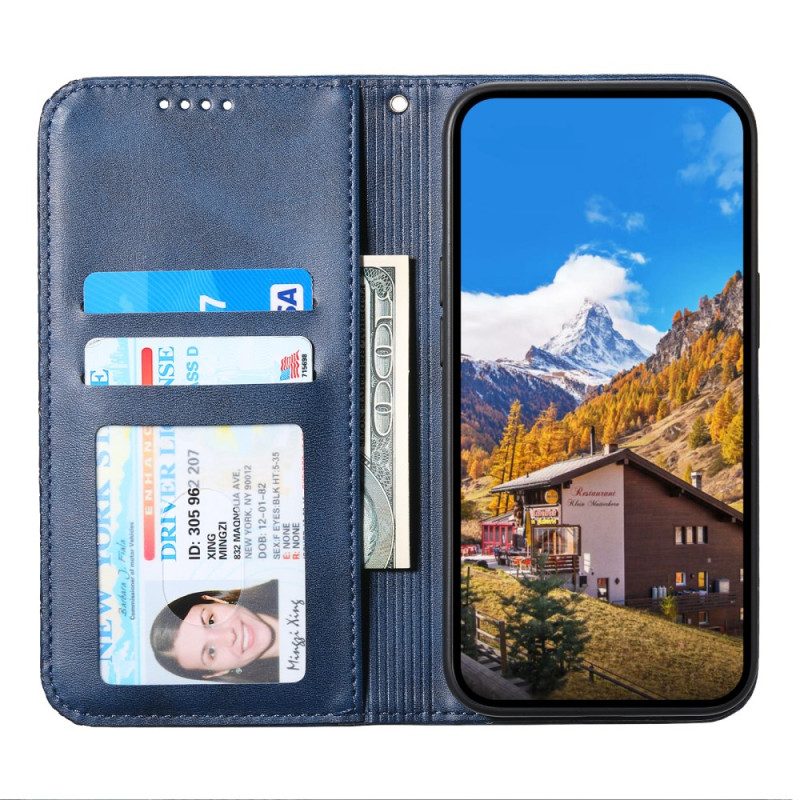 Folio-fodral Samsung Galaxy S25 Plus 5g Kalvskinnsstruktur