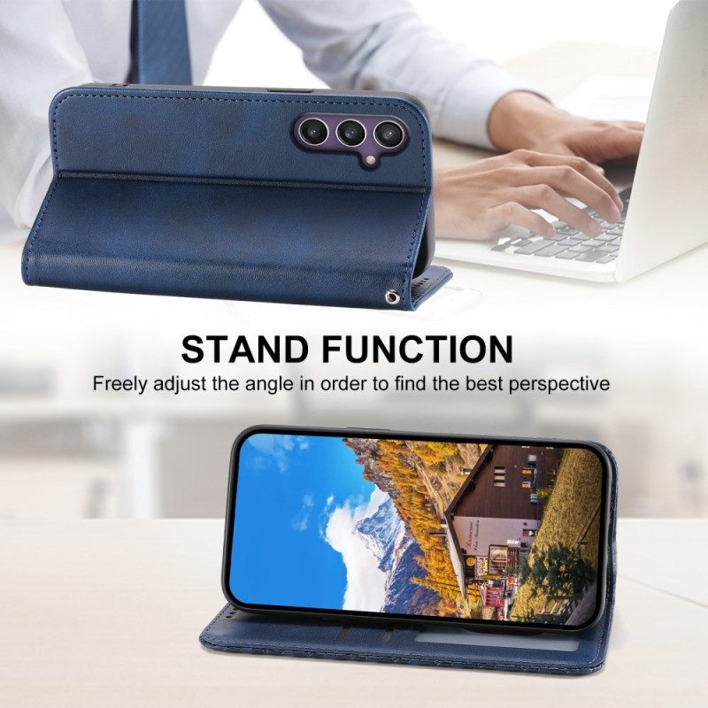 Folio-fodral Samsung Galaxy S25 Plus 5g Kalvskinnsstruktur