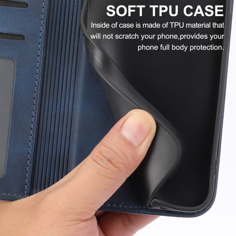 Folio-fodral Samsung Galaxy S25 Plus 5g Kalvskinnsstruktur