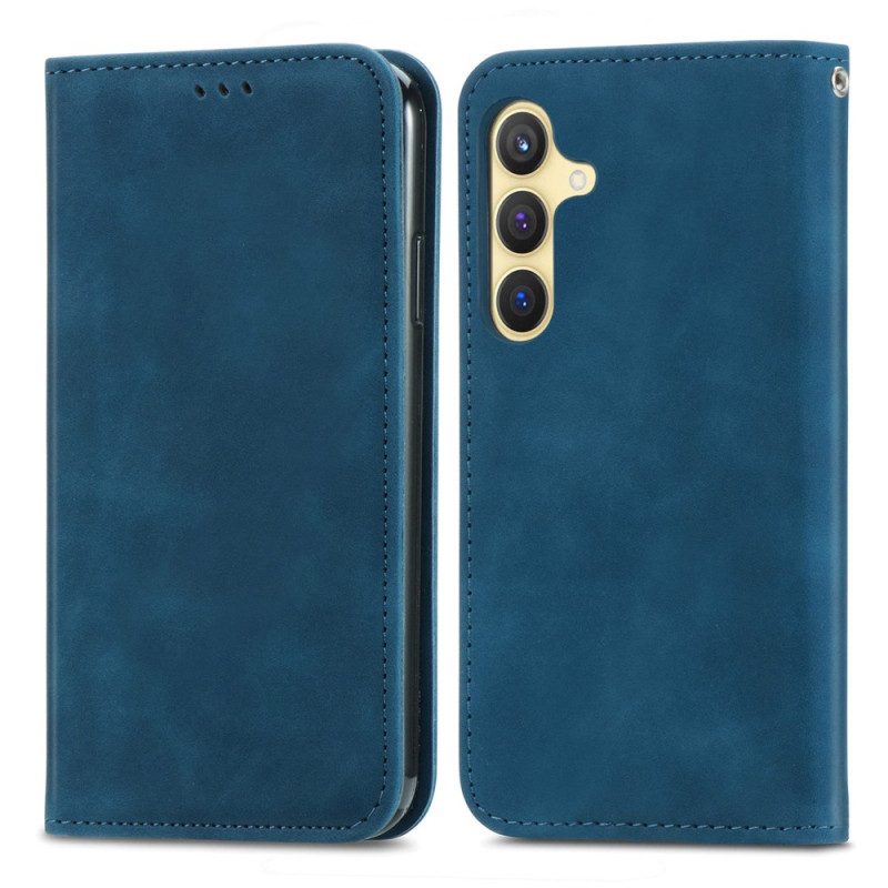 Folio-fodral Samsung Galaxy S25 Plus 5g Mockaeffekt