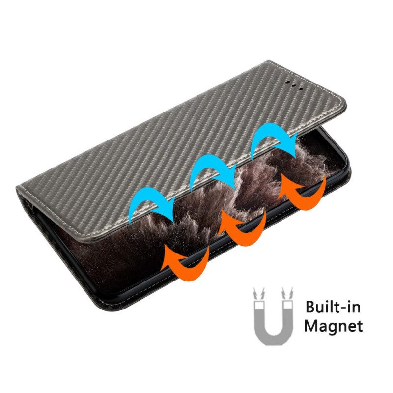 Folio-fodral Samsung Galaxy S25 Ultra 5g Kolfiber Med Rem