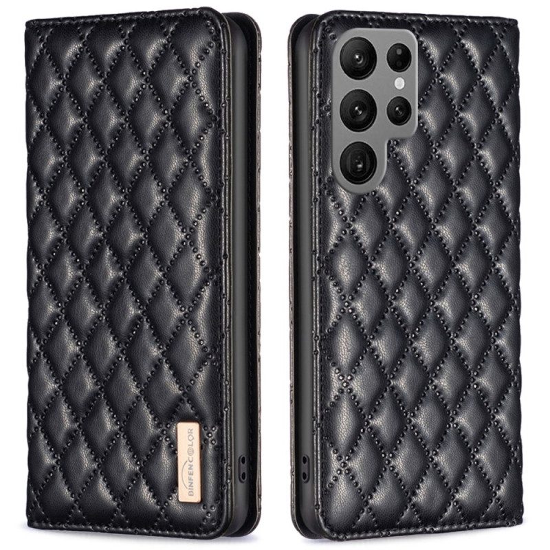 Folio-fodral Samsung Galaxy S25 Ultra 5g Quiltad Binfen Color