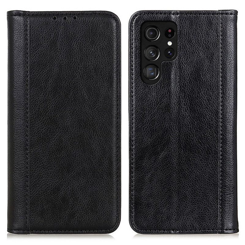 Folio-fodral Samsung Galaxy S25 Ultra 5g Spaltläder I Litchi
