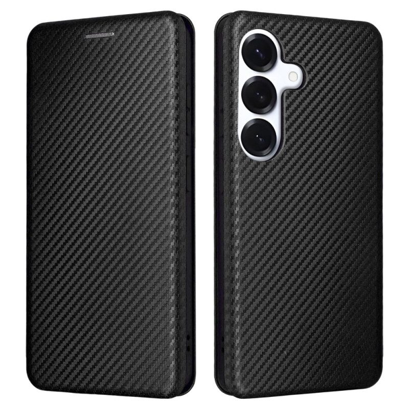 Folio-fodral Samsung Galaxy S26 Fibertexturerad Kolfiber