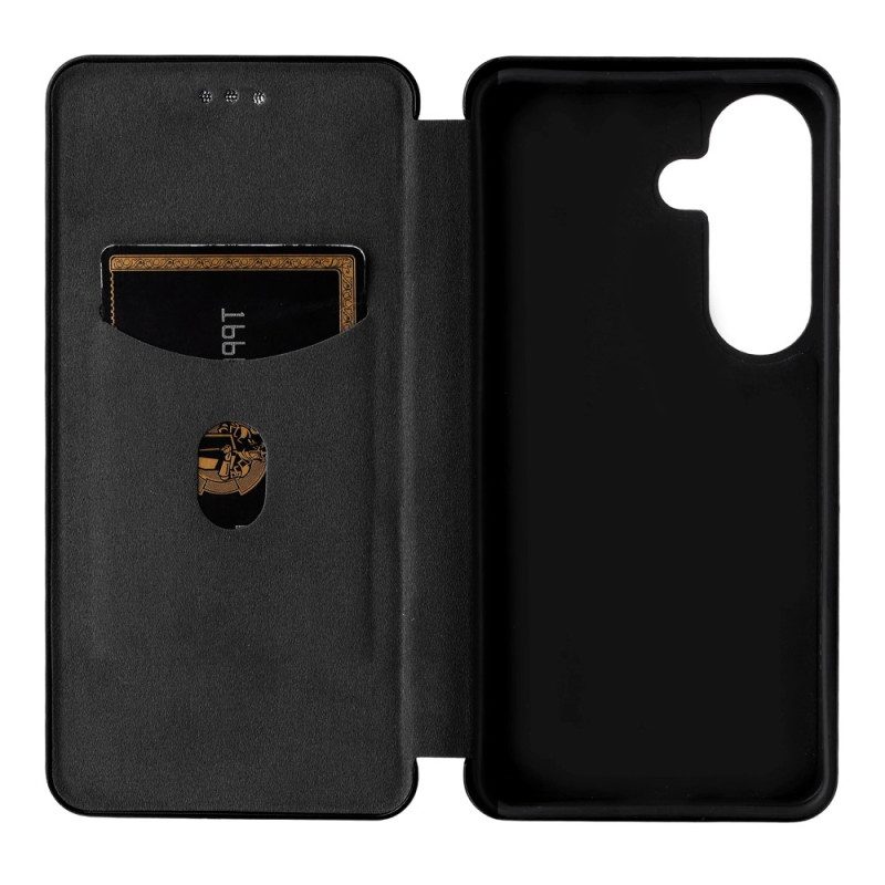 Folio-fodral Samsung Galaxy S26 Fibertexturerad Kolfiber